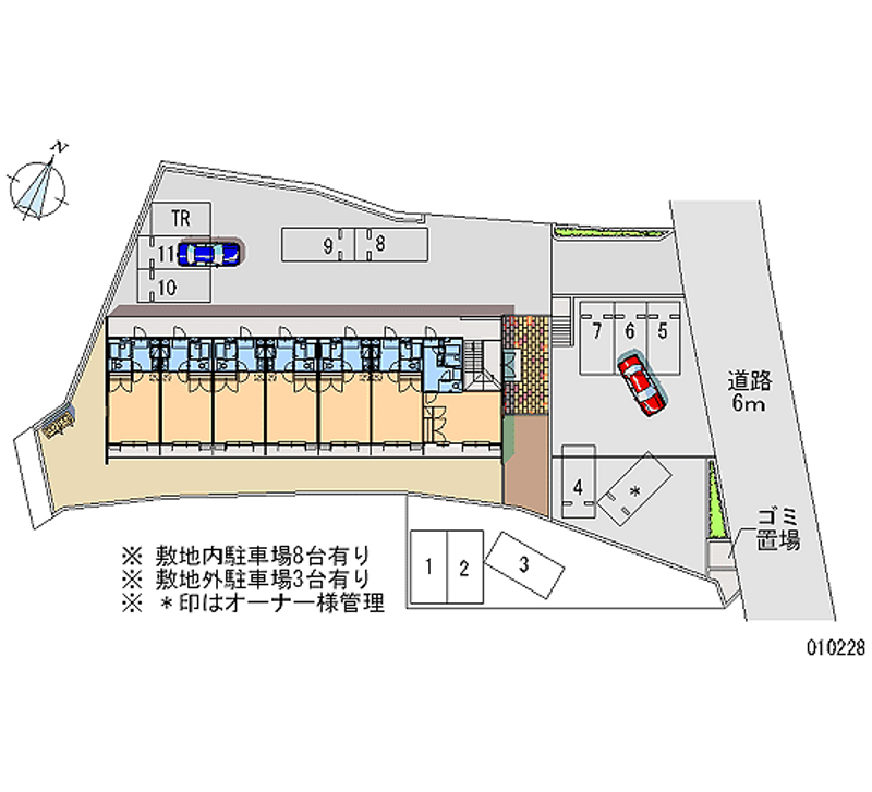 レオパレス三苫セブン 月極駐車場