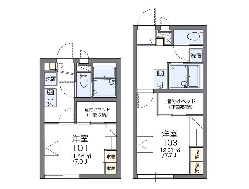 レオパレス信濃 間取図