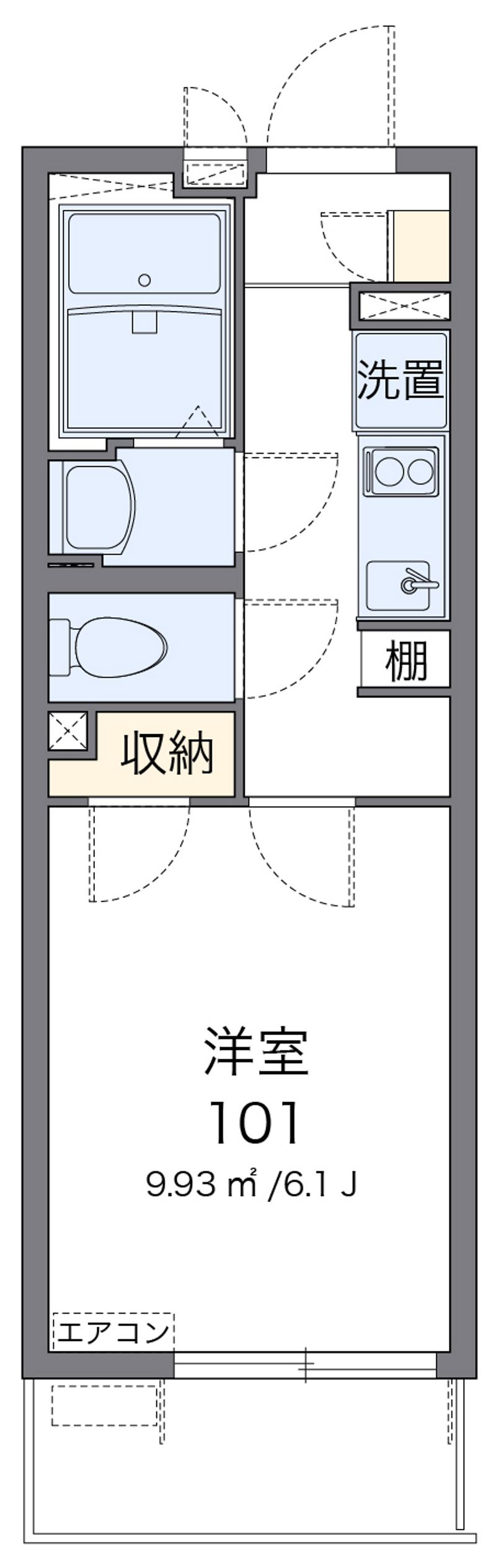 クレイノオーシャンパル 間取図