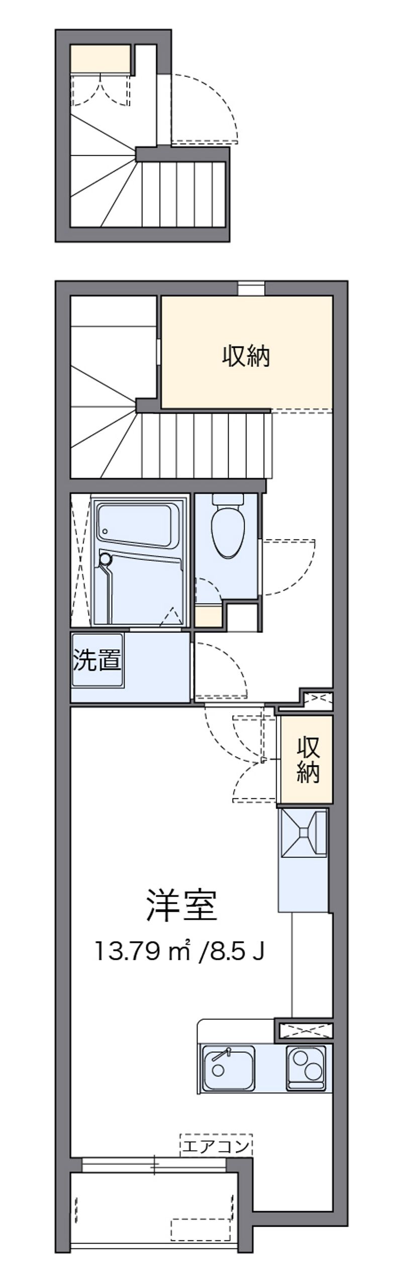 ミランダＫｏｎａ　Ｗｉｎｄ 間取図