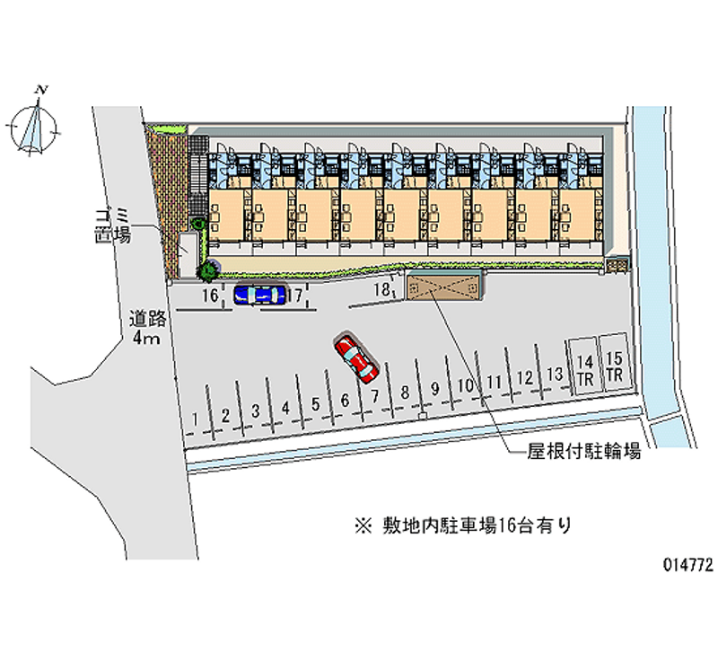 14772 Monthly parking lot