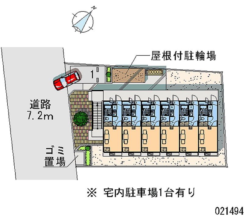 レオパレス愛宕 区画図