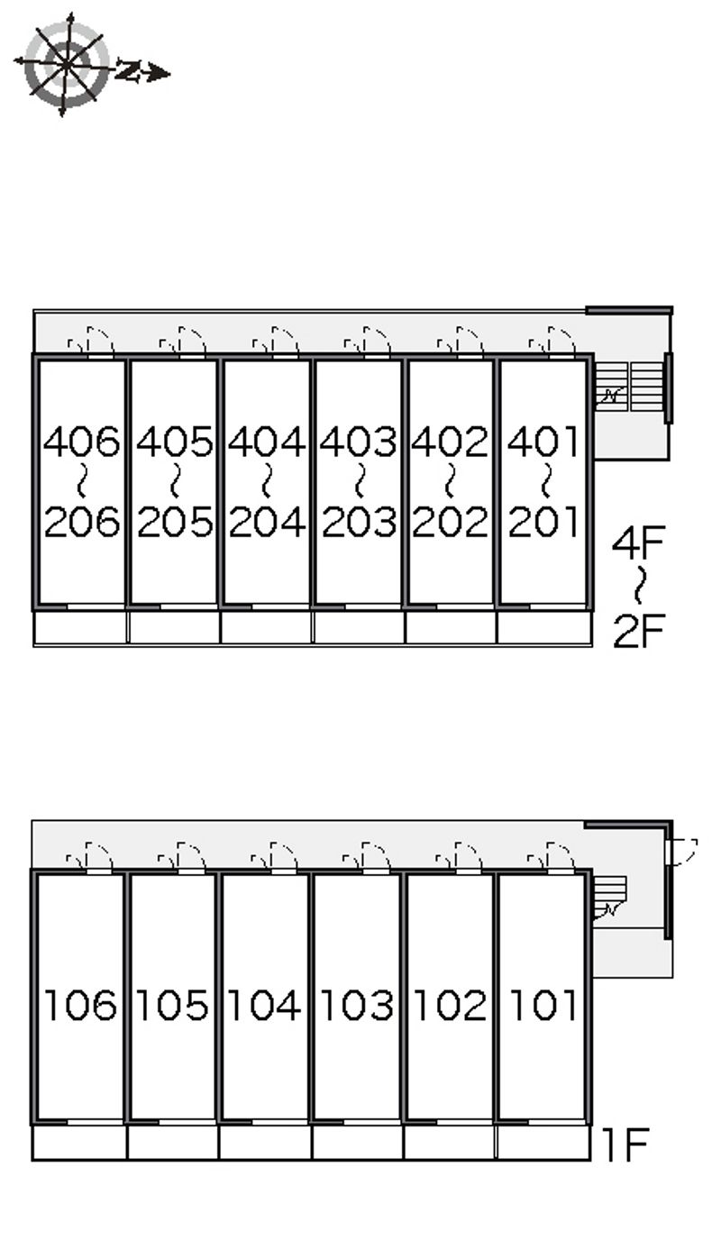 レオパレスアンドゥドゥ 間取配置図