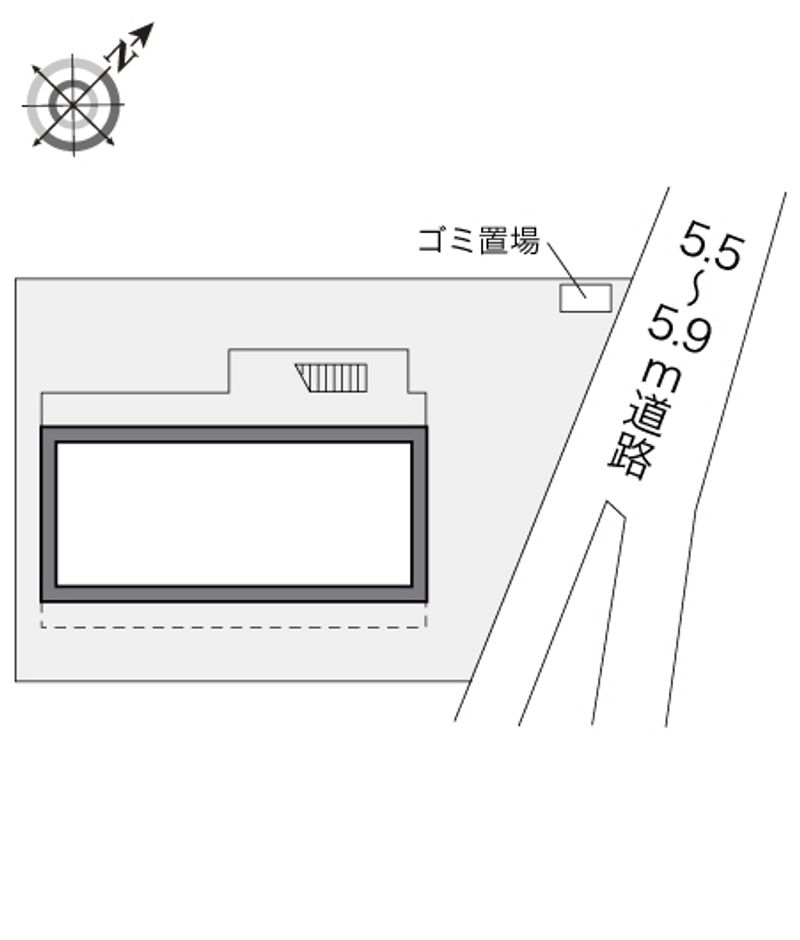 レオパレスクレールメゾンⅡ 配置図