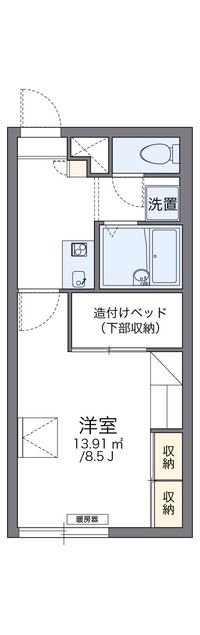 レオパレスモンマルトルの丘 間取り図