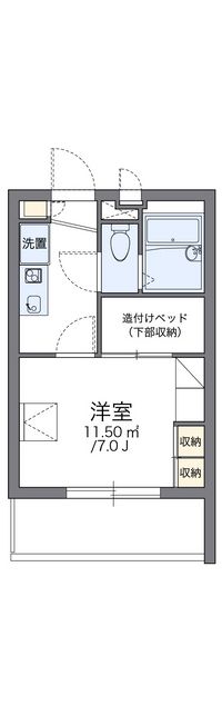 レオパレス皐月 間取り図