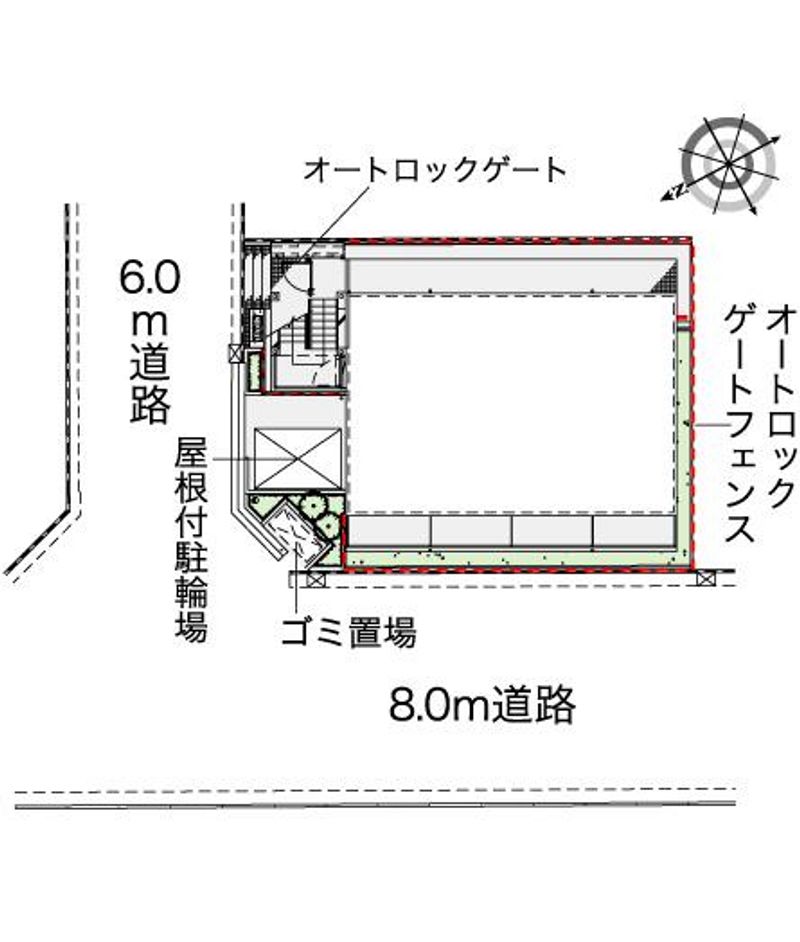 レオパレスユートピアコート 配置図