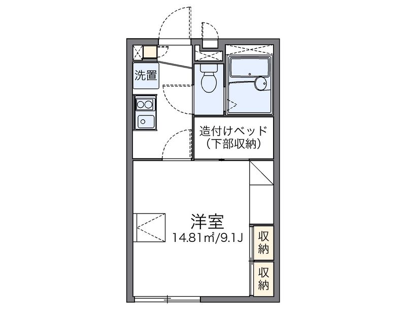 レオパレスセレンディピティ 間取図
