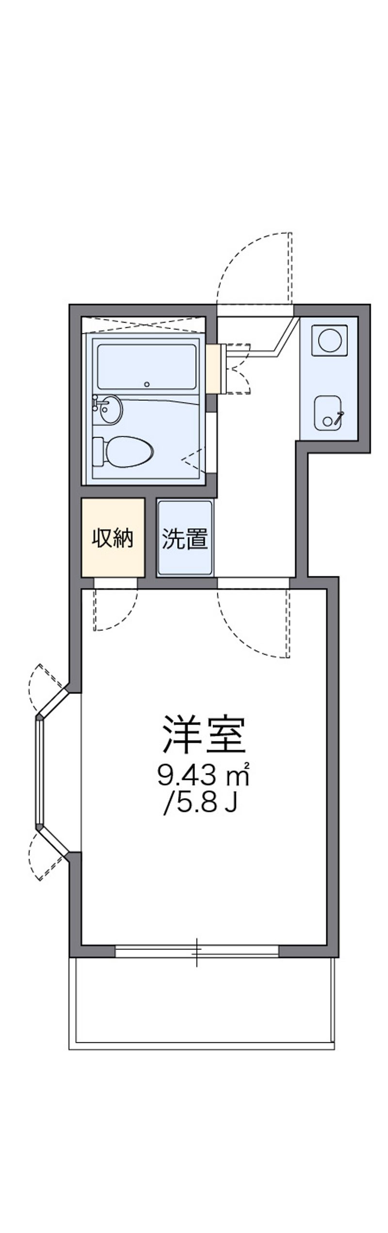 レオパレス美國 間取図