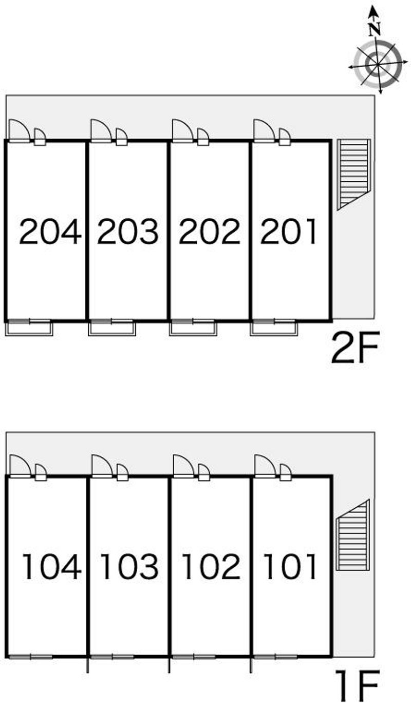 レオパレス乙多見　末広 間取配置図