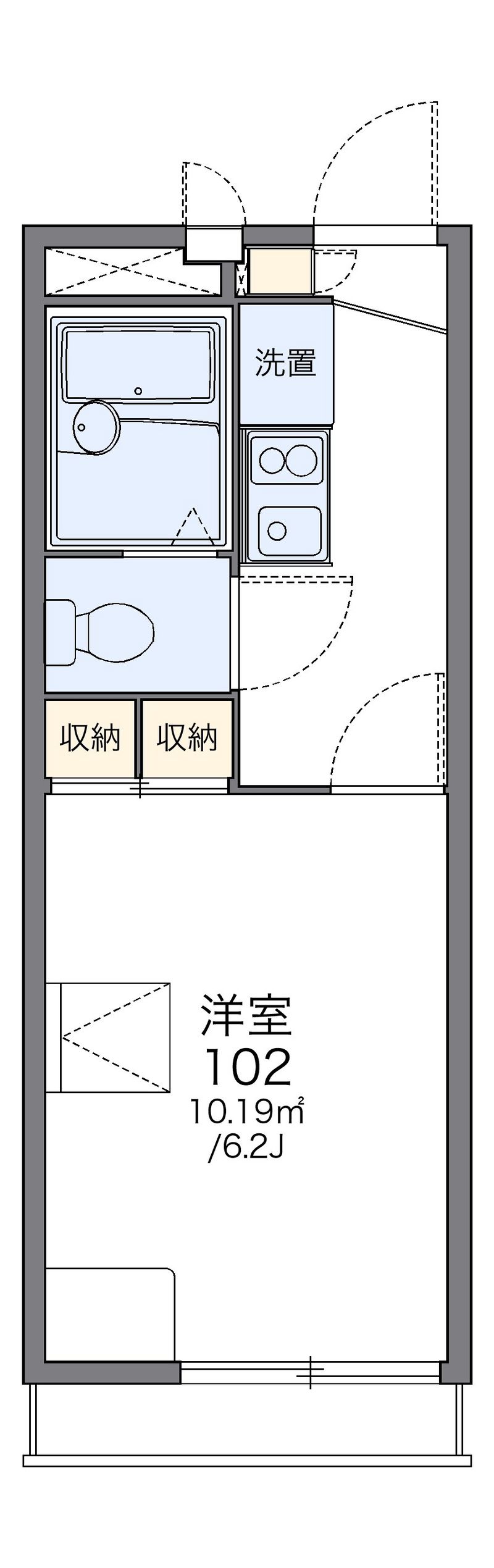 レオパレス小茂根 間取図