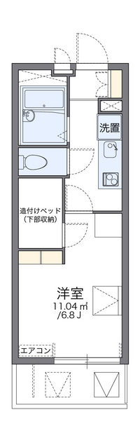 レオパレスハイム相模原 間取り図