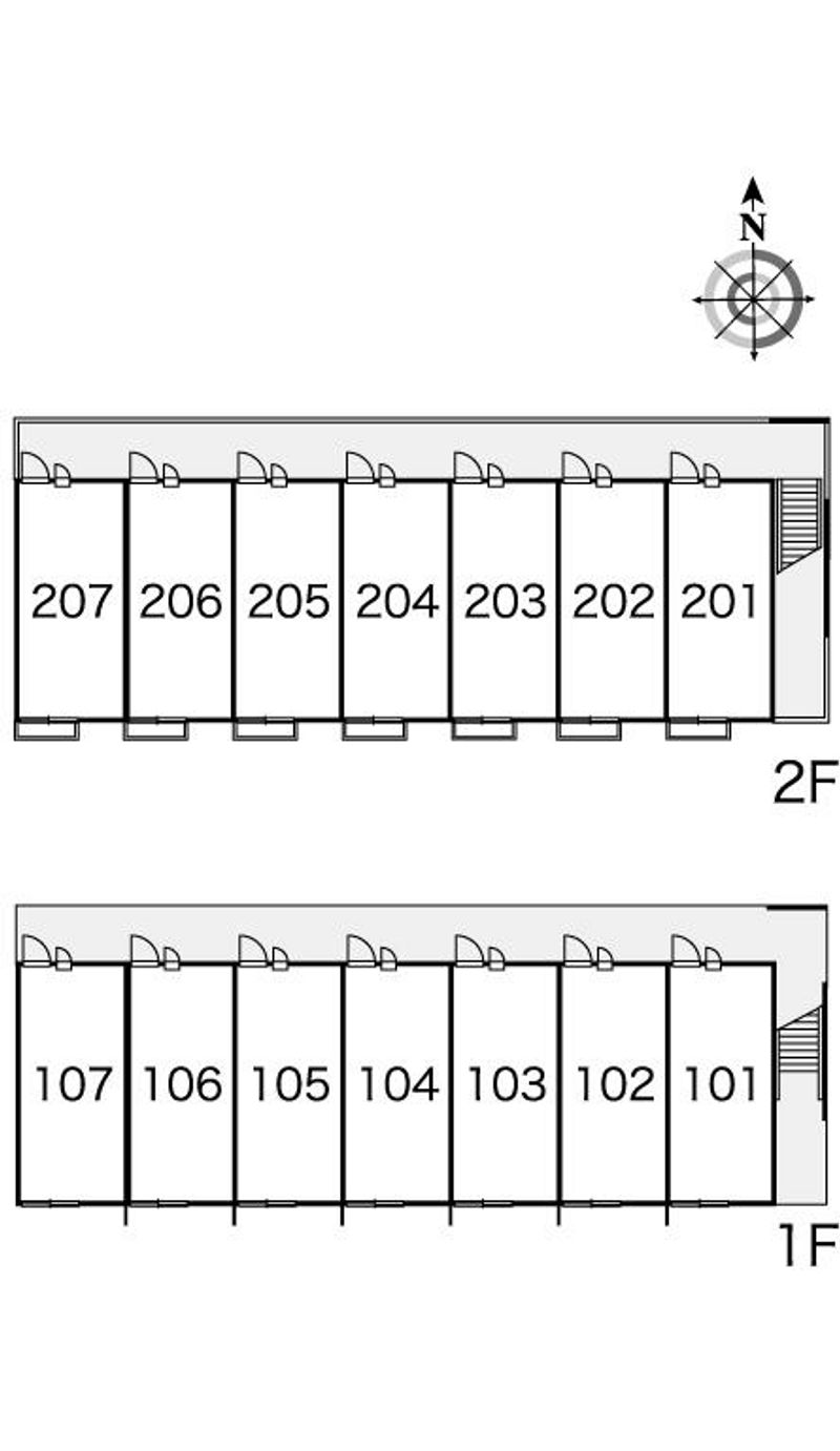 レオパレス花水木 間取り配置図