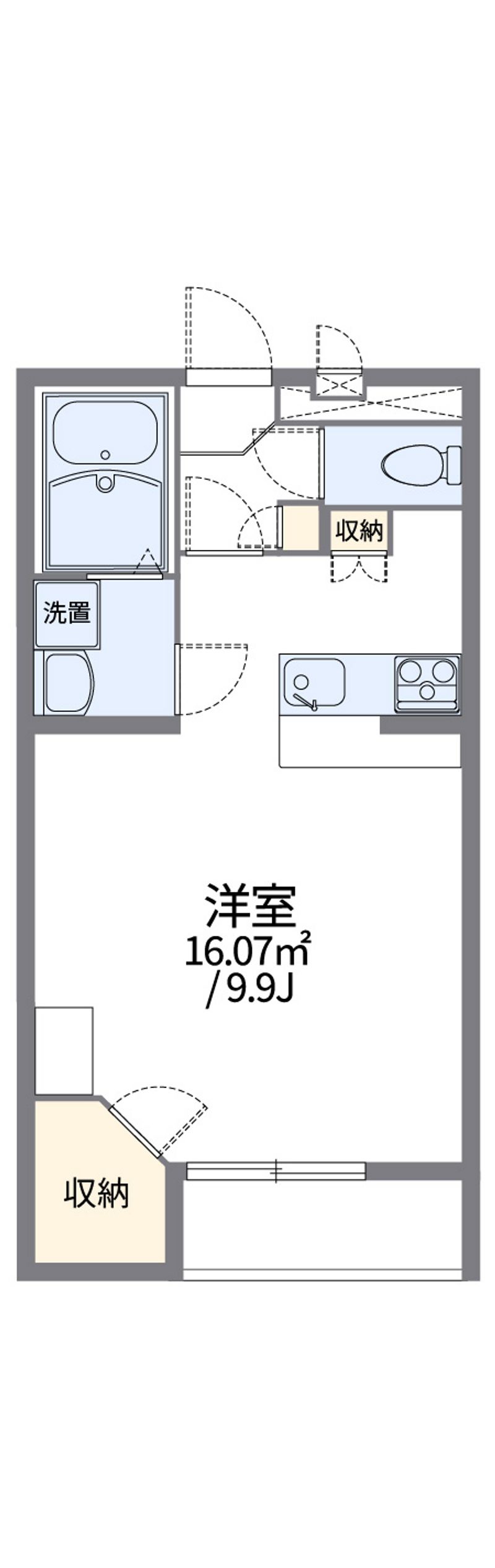 レオパレスリビエルブランシェⅡ 間取図