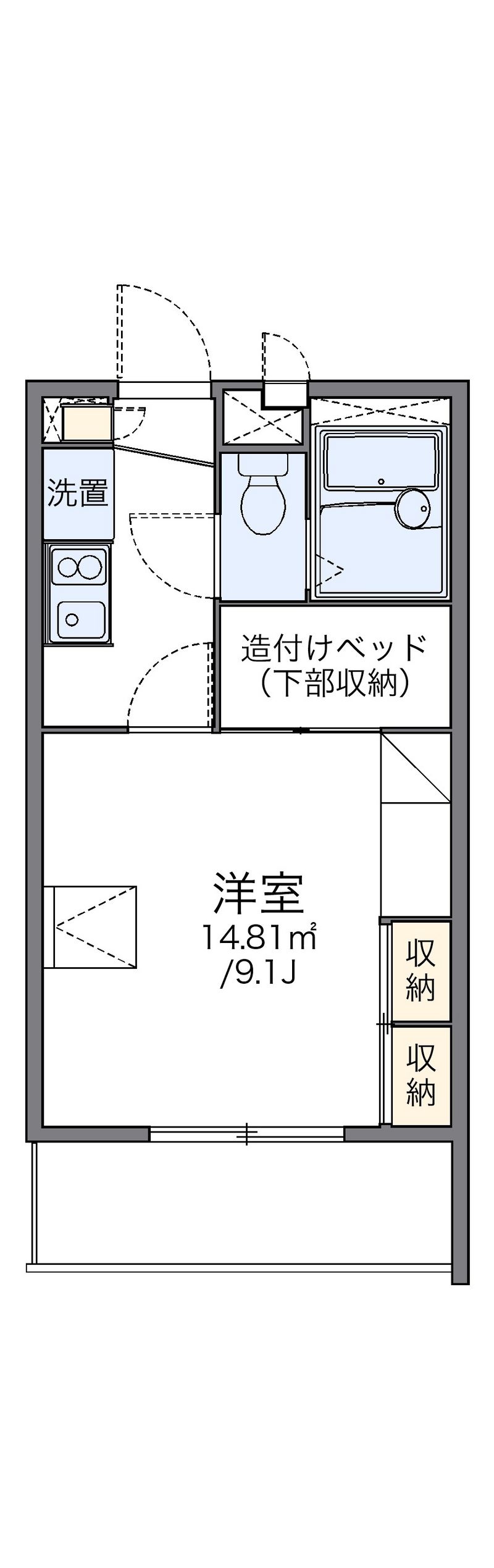 レオパレスヴァンティアン 間取図