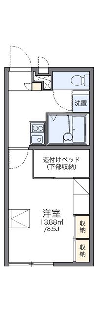 レオパレス踏入 間取り図