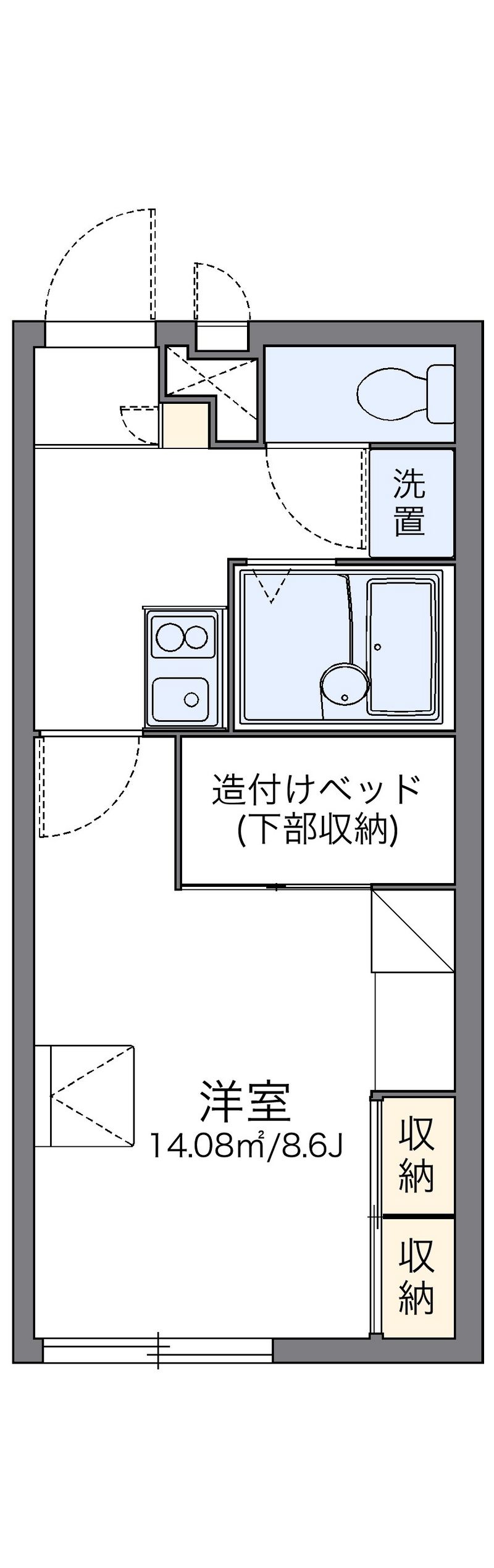 レオパレス宝 間取図