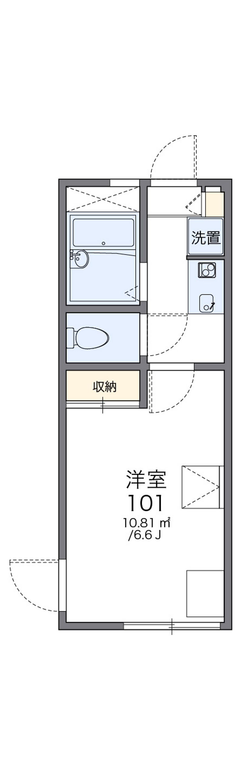 レオパレスガーデ二ア宮沢町 間取図