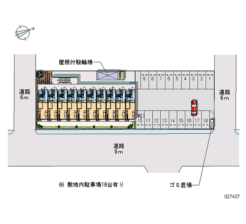 27407 Monthly parking lot