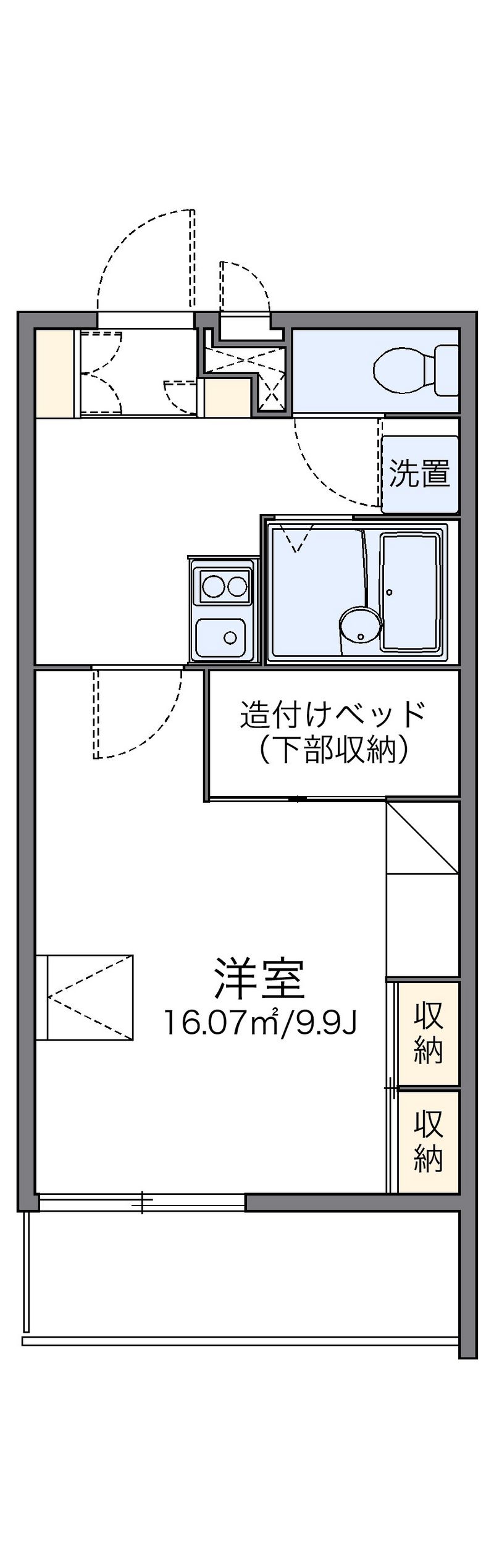 レオパレスはるかぜ 間取図