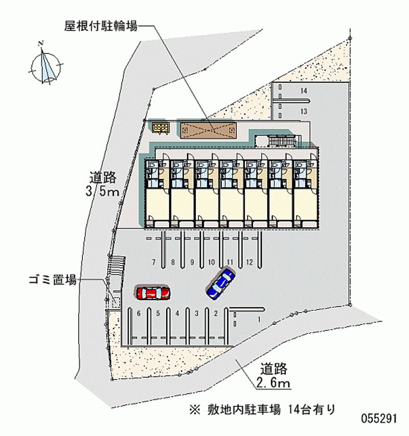 レオネクスト長行 月極駐車場