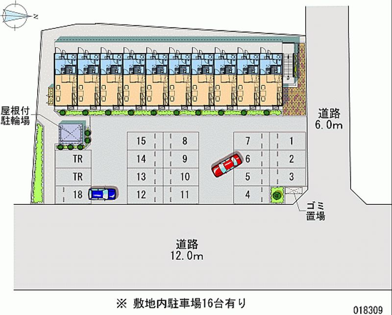 レオパレスソレイユ 月極駐車場