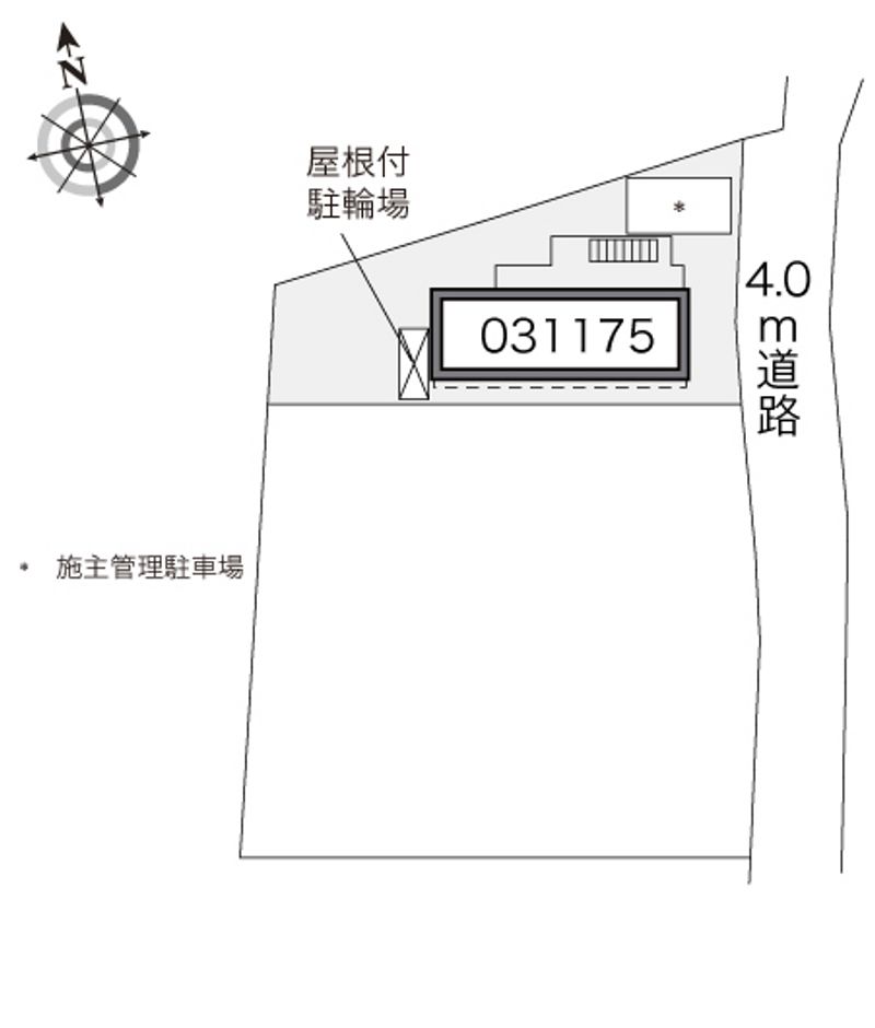レオパレス三立ハイツＣ 配置図