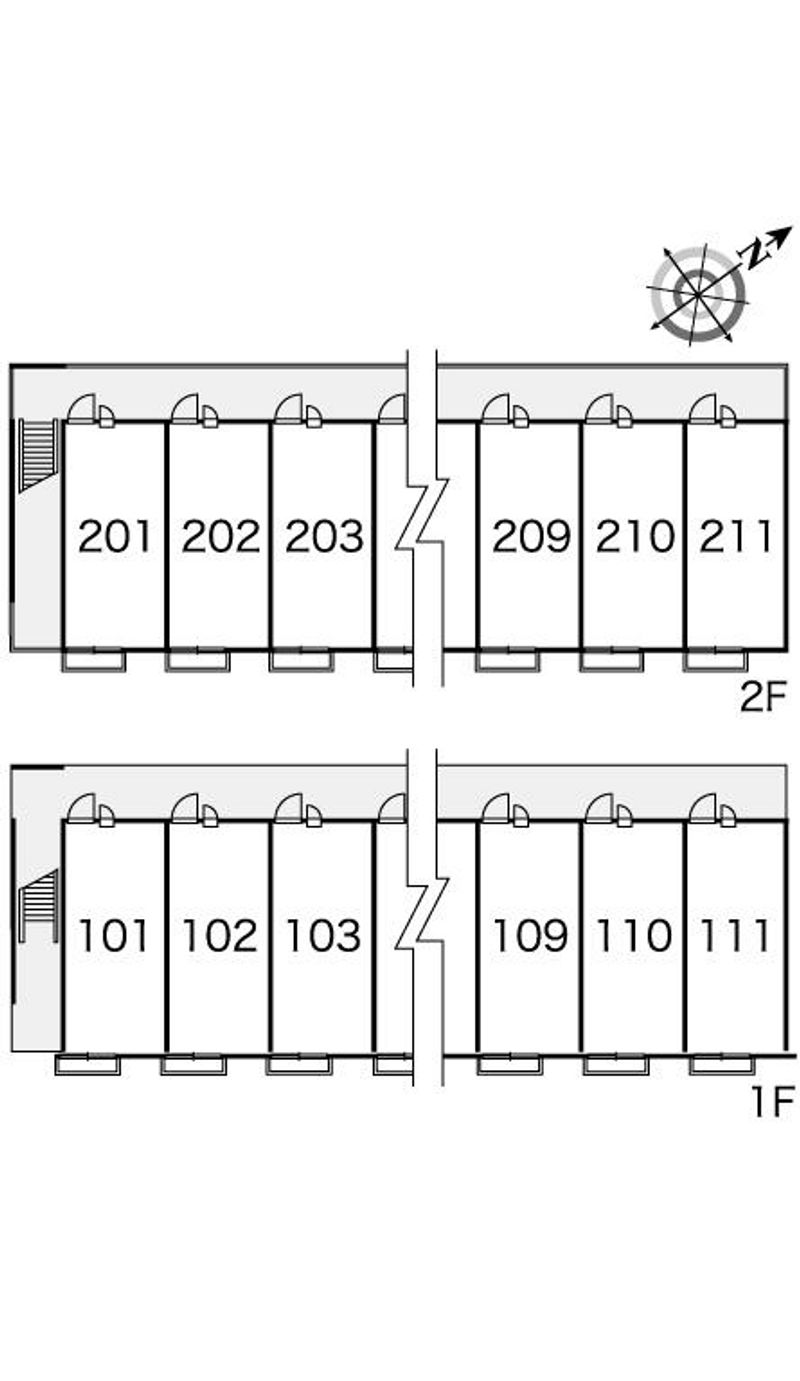 レオパレスＣａｌｅｎｄｕｌａ 間取配置図