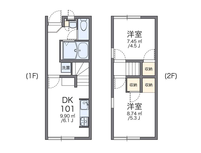 レオパレスカーサ　ドマーニⅠ 間取図