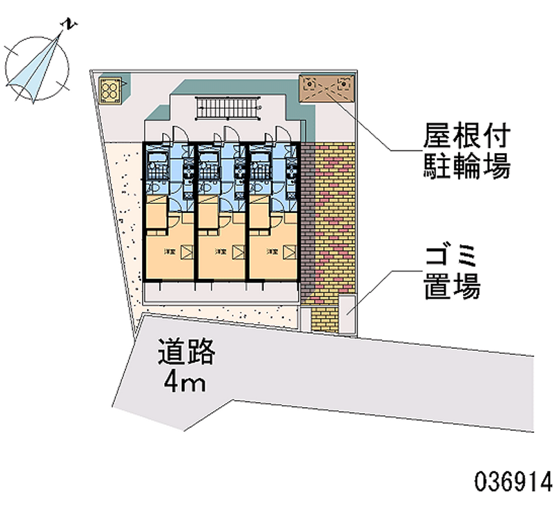 レオパレス福東 区画図