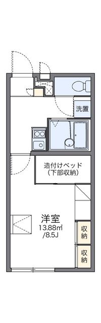 レオパレスイーストヒル 間取り図