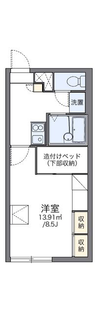 レオパレス福住Ｂ 間取り図