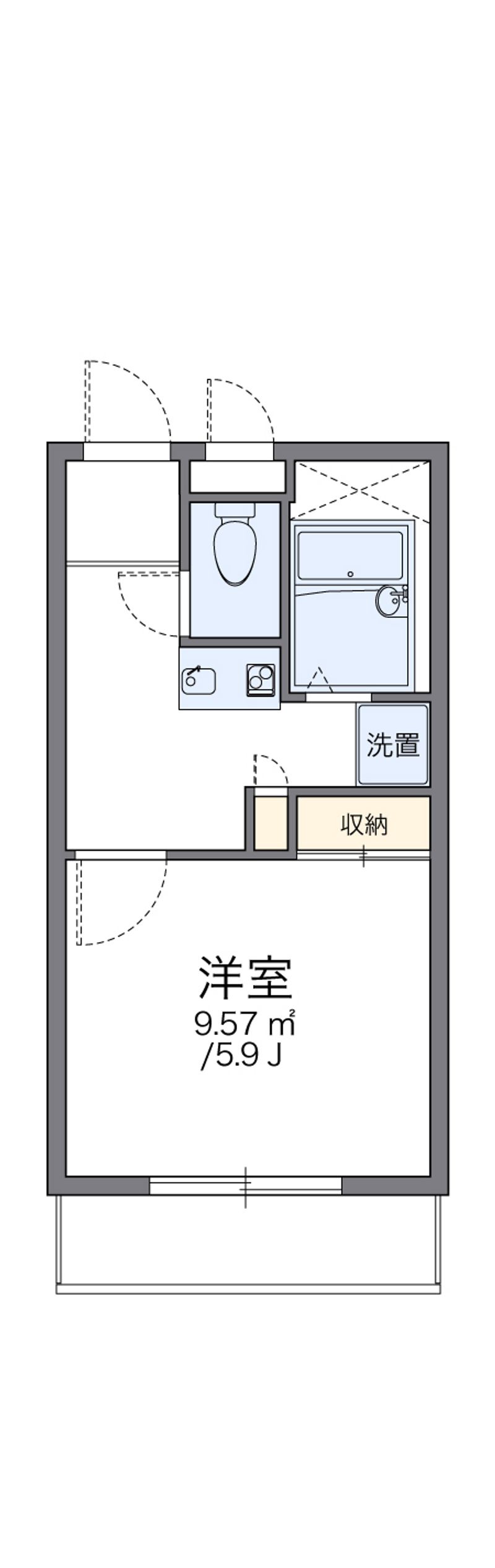 レオパレスＭＩＷＡ 間取図