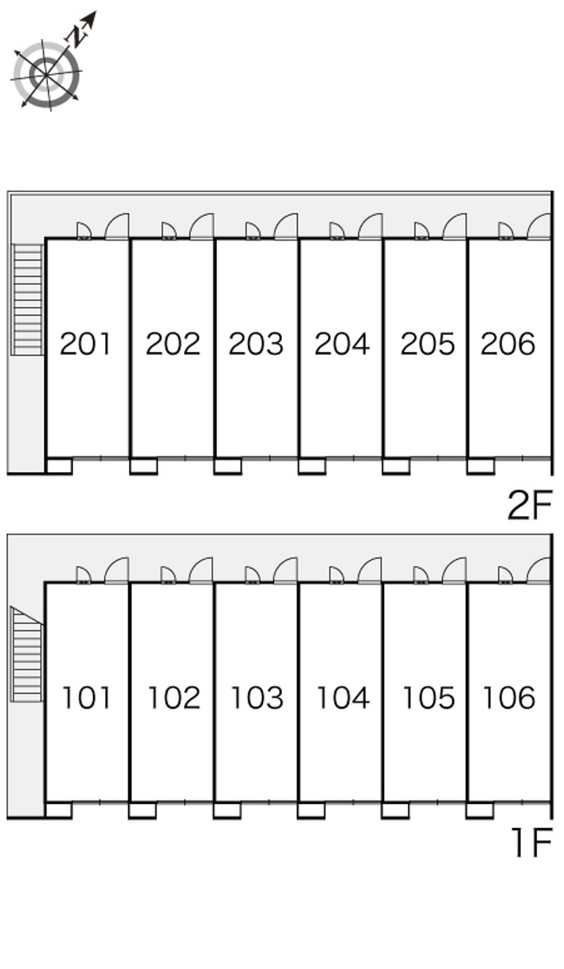 レオパレスサンハイムⅡ 間取り配置図