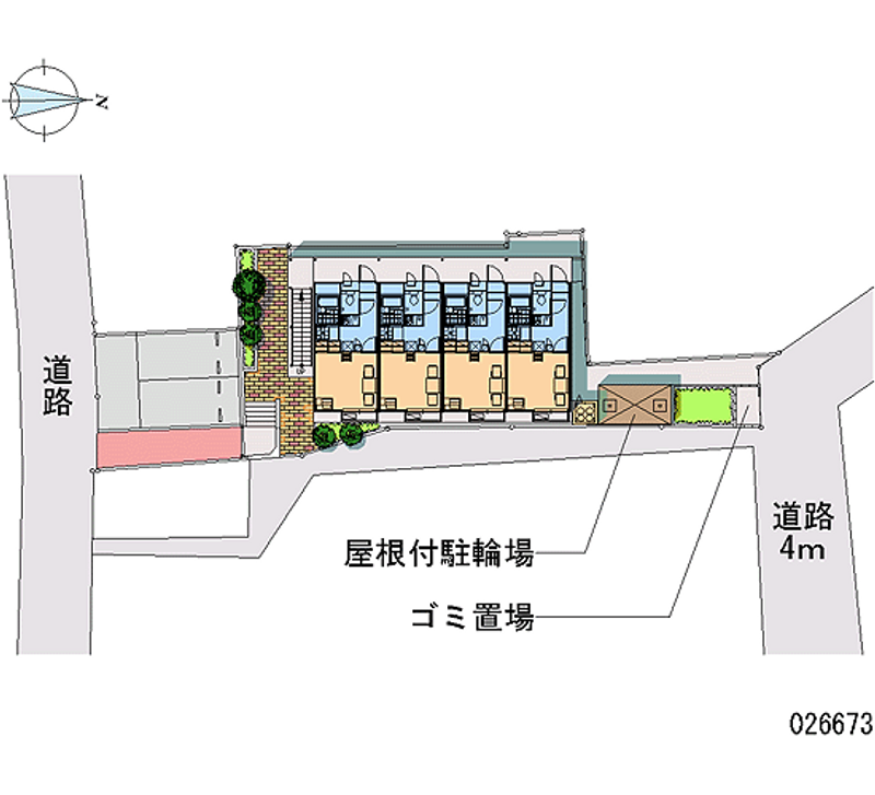 レオパレス赤井 区画図