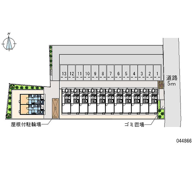 44866 bãi đậu xe hàng tháng