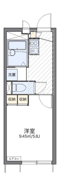 レオパレス山茂 間取り図