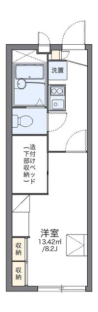 レオパレス総社南パル　２ 間取り図