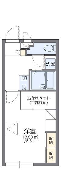 レオパレスシュート 間取り図