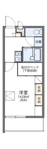 レオパレスプレノタートⅢ 間取り図