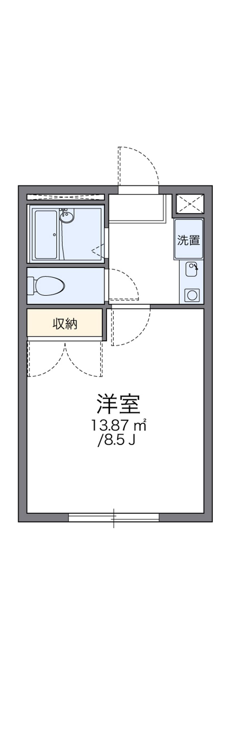 レオパレスサンライズ 間取図