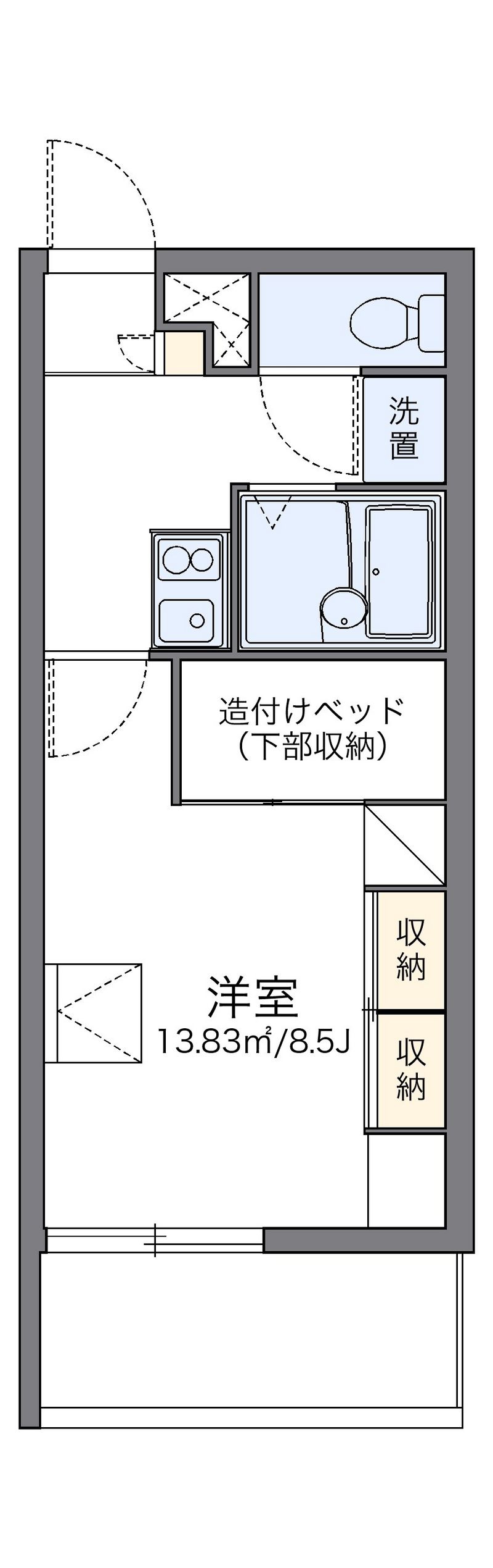 レオパレスＯＲＯＫＵ 間取図