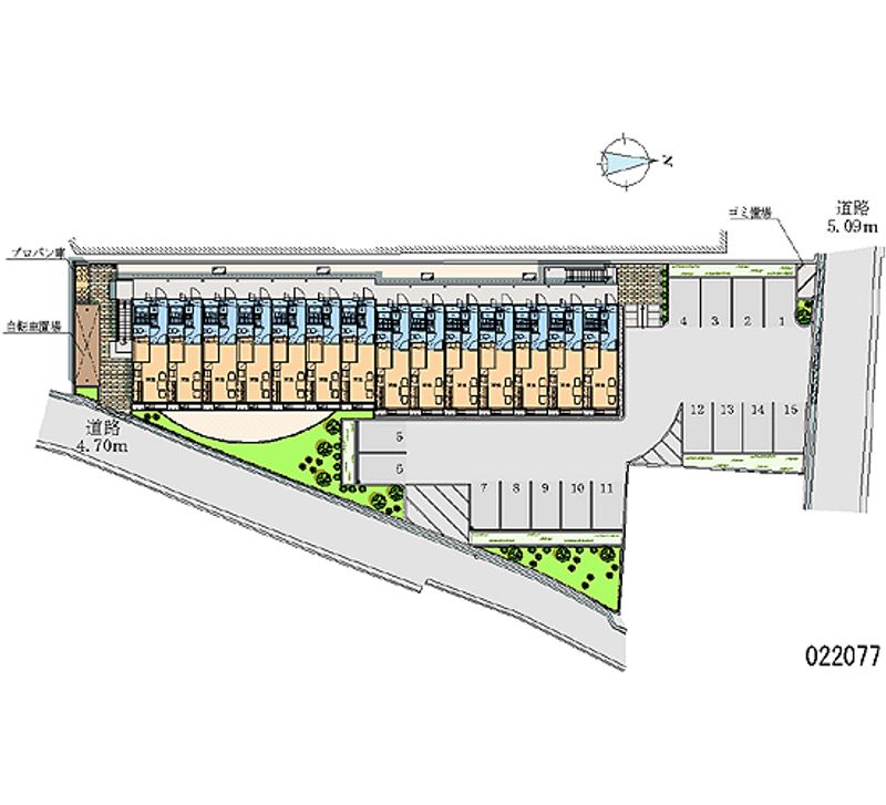 22077 Monthly parking lot