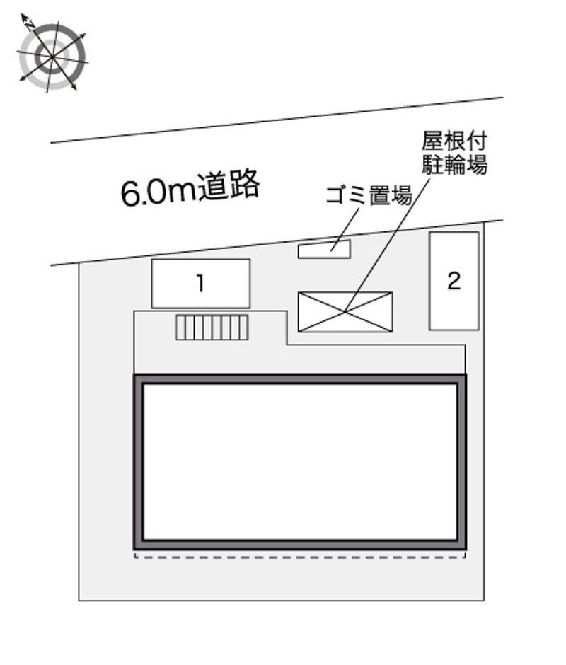 レオパレスナナクニ 配置図