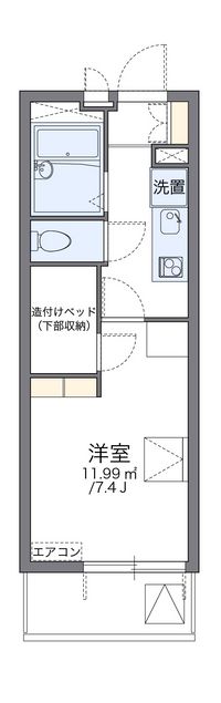 レオパレスアメニティ名古屋 間取り図