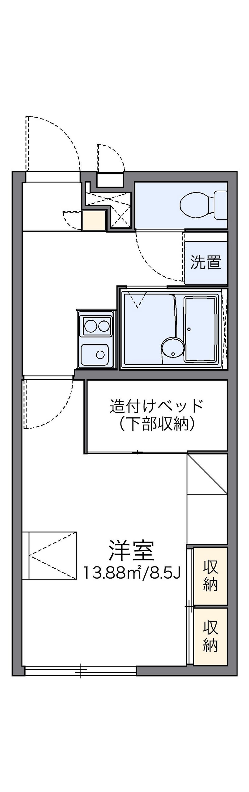 レオパレスクレール 間取図