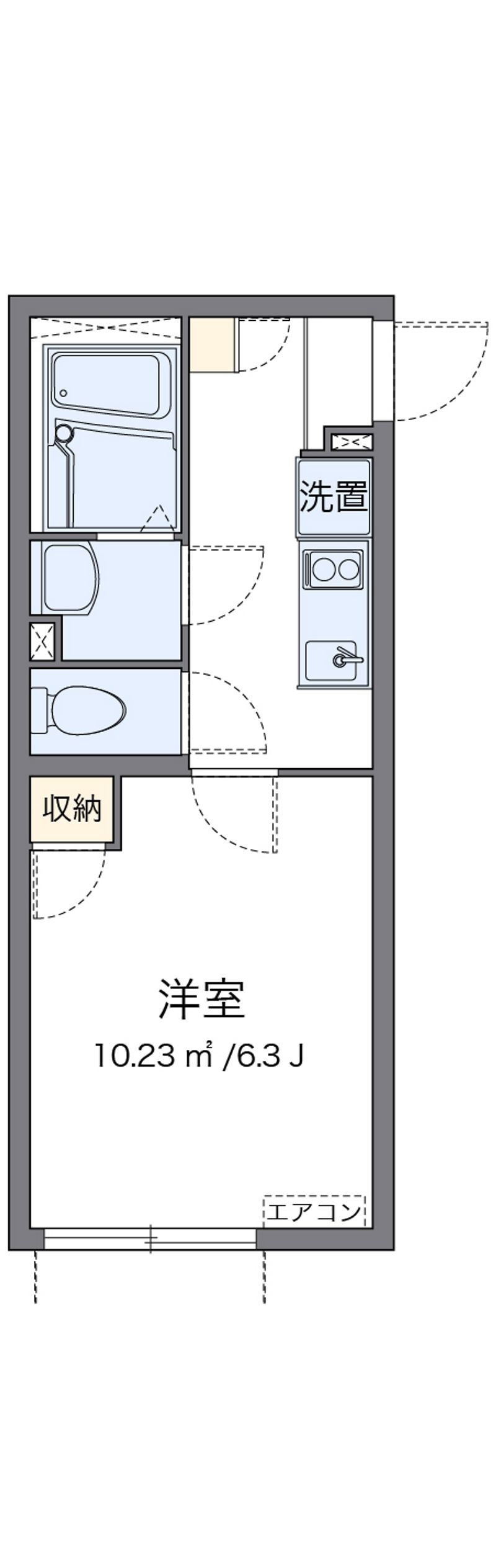 クレイノ新町西 間取図