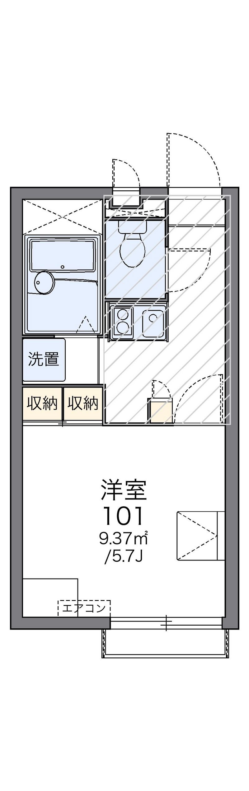 レオパレス萬貮番館 間取図