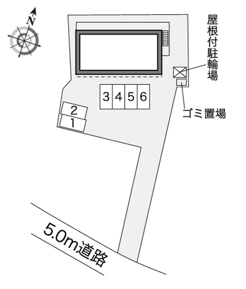 レオパレスソレーユⅡ 配置図