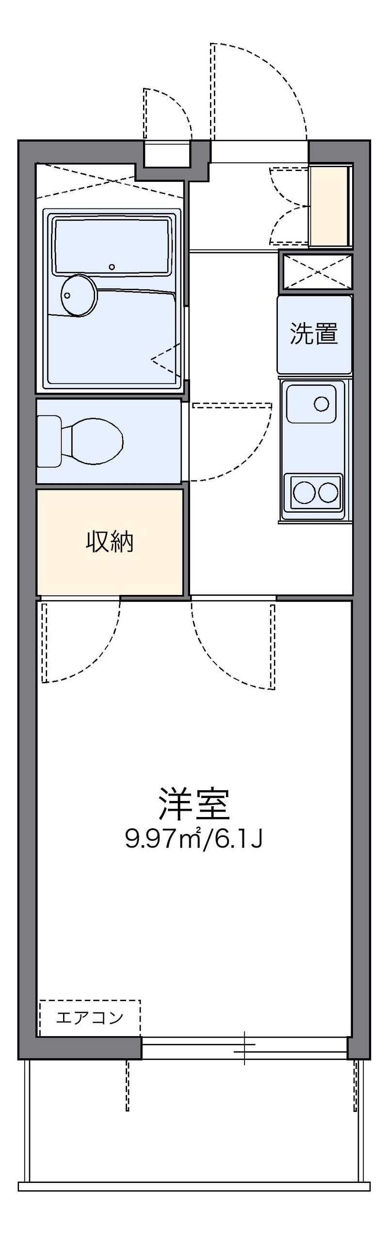 レオパレスボヌール久喜 間取図